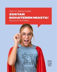 Grafika promująca rozliczanie w&nbsp;Rybniku podatku PIT