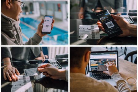 Kolaż zdjęć prezentujący kartę Rybka i&nbsp;aplikację. 