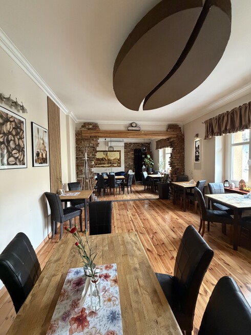 Wnętrz kawiarni Cafe Bosko