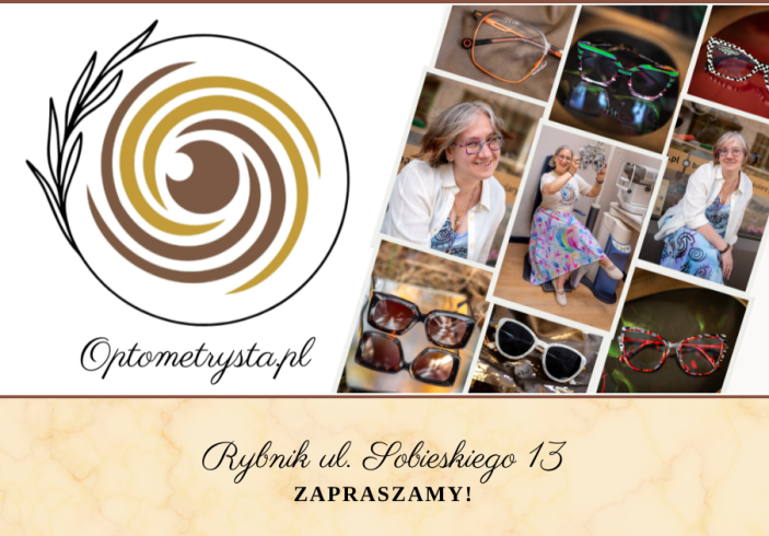 Logo i&nbsp;kolaż firmy Optometrysta